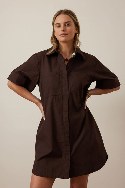 Sara Mini Shirt Dress - Salt & Sand Clothing