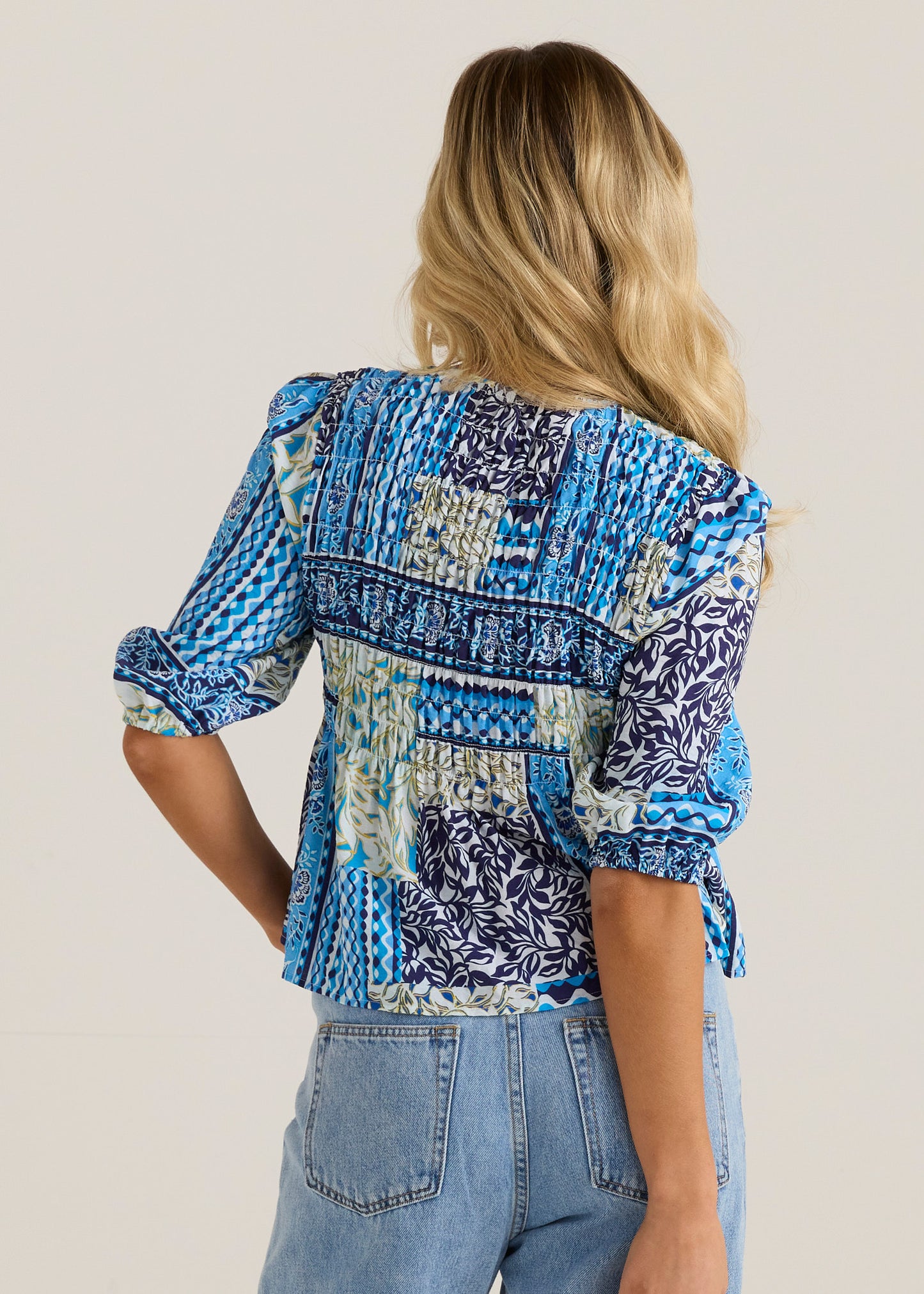 Isra Peplum Blouse - Salt & Sand Clothing