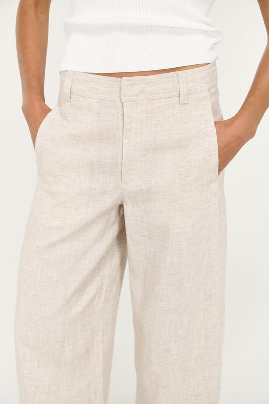 Neve Linen Barrell Leg Pant - Salt & Sand Clothing