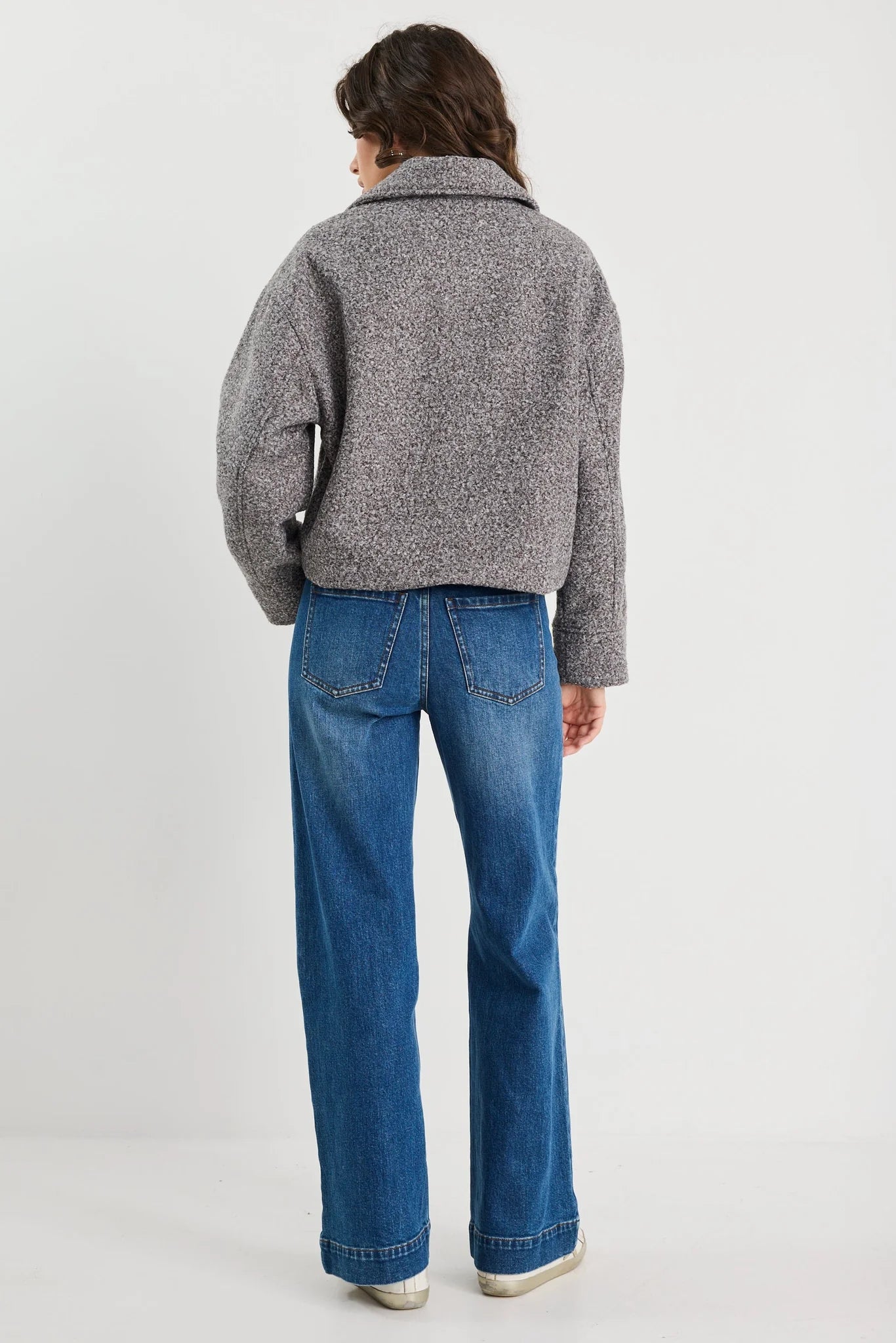 Dune Boucle Zip Front Jacket - Salt & Sand Clothing