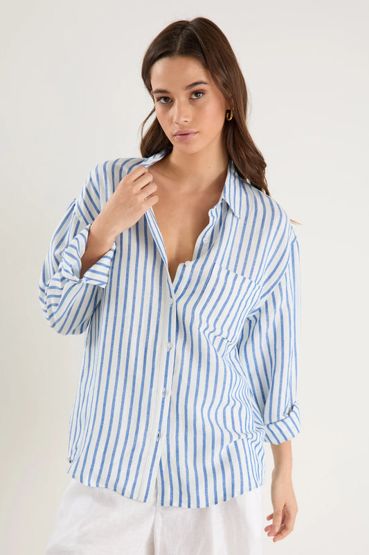 Exalted Linen Viscose Oversized Shirt