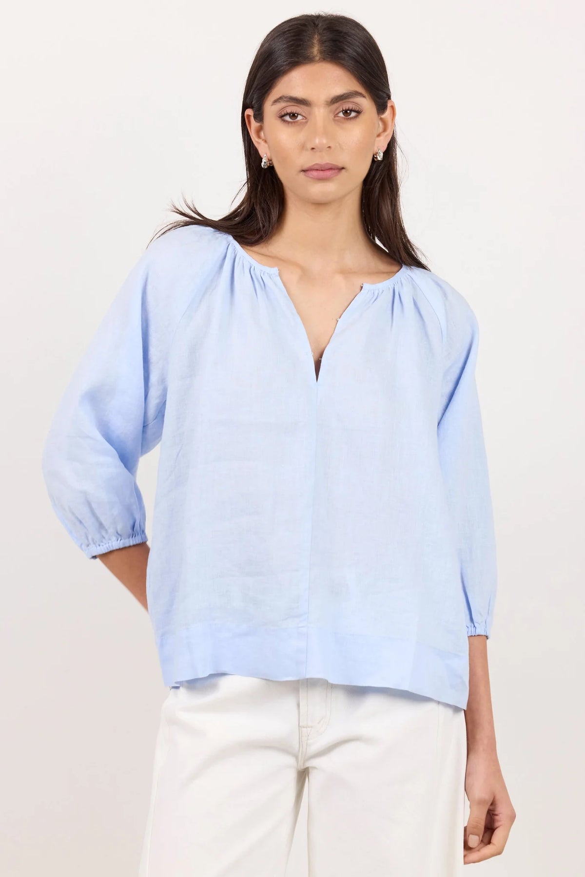 Revolutionary Linen Relaxed LS Top