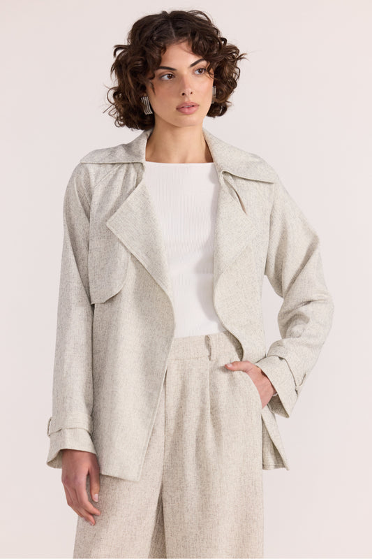 Lucielle Crop Trench Coat