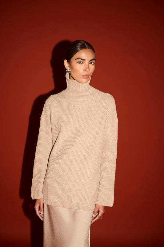 Sabine Roll Neck Jumper - Salt & Sand Clothing