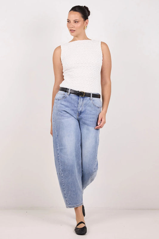 Graduate Stretch Barrel Jeans - Salt & Sand Clothing