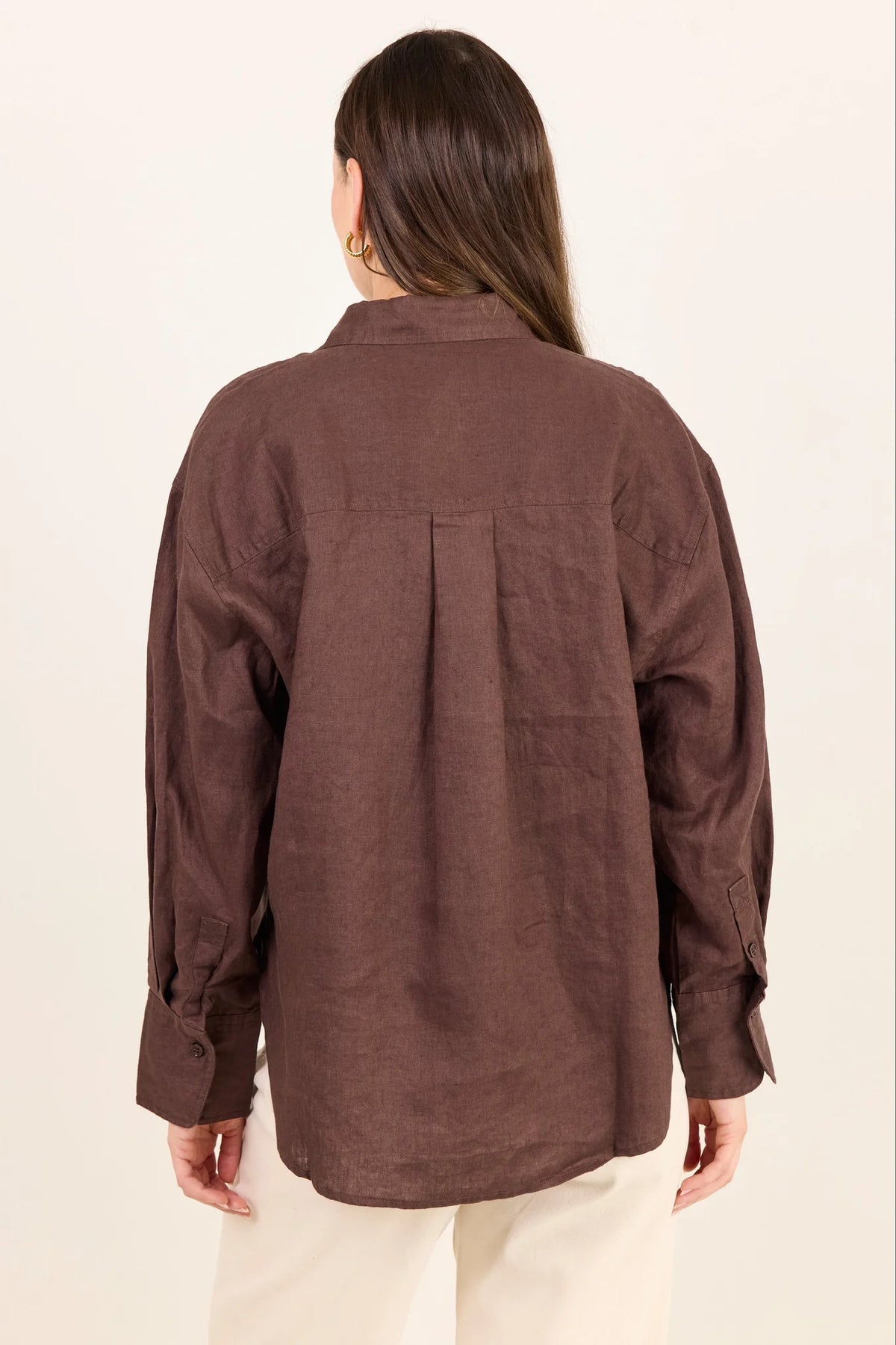 Uplifted Linen Oversized Shirt