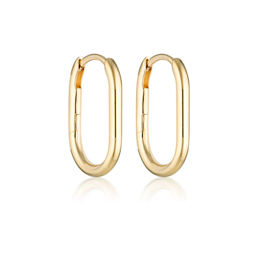 Oval Hoop Earrings