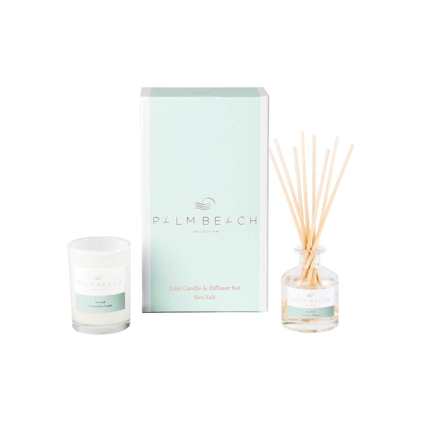 Palm Beach Collection | Sea Salt Mini Candle & Diffuser Set | Salt & Sand Women's Clothing & Accessories Inverloch