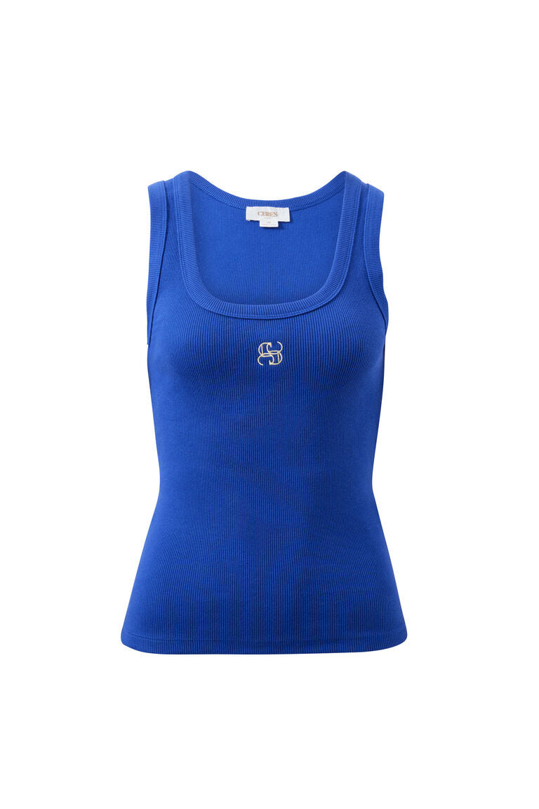 Zoe Contour Rib Scoop Tank - Salt & Sand Clothing