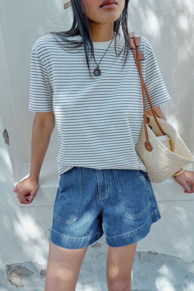 Stevie Slouchy Split Hem Tee - Salt & Sand Clothing