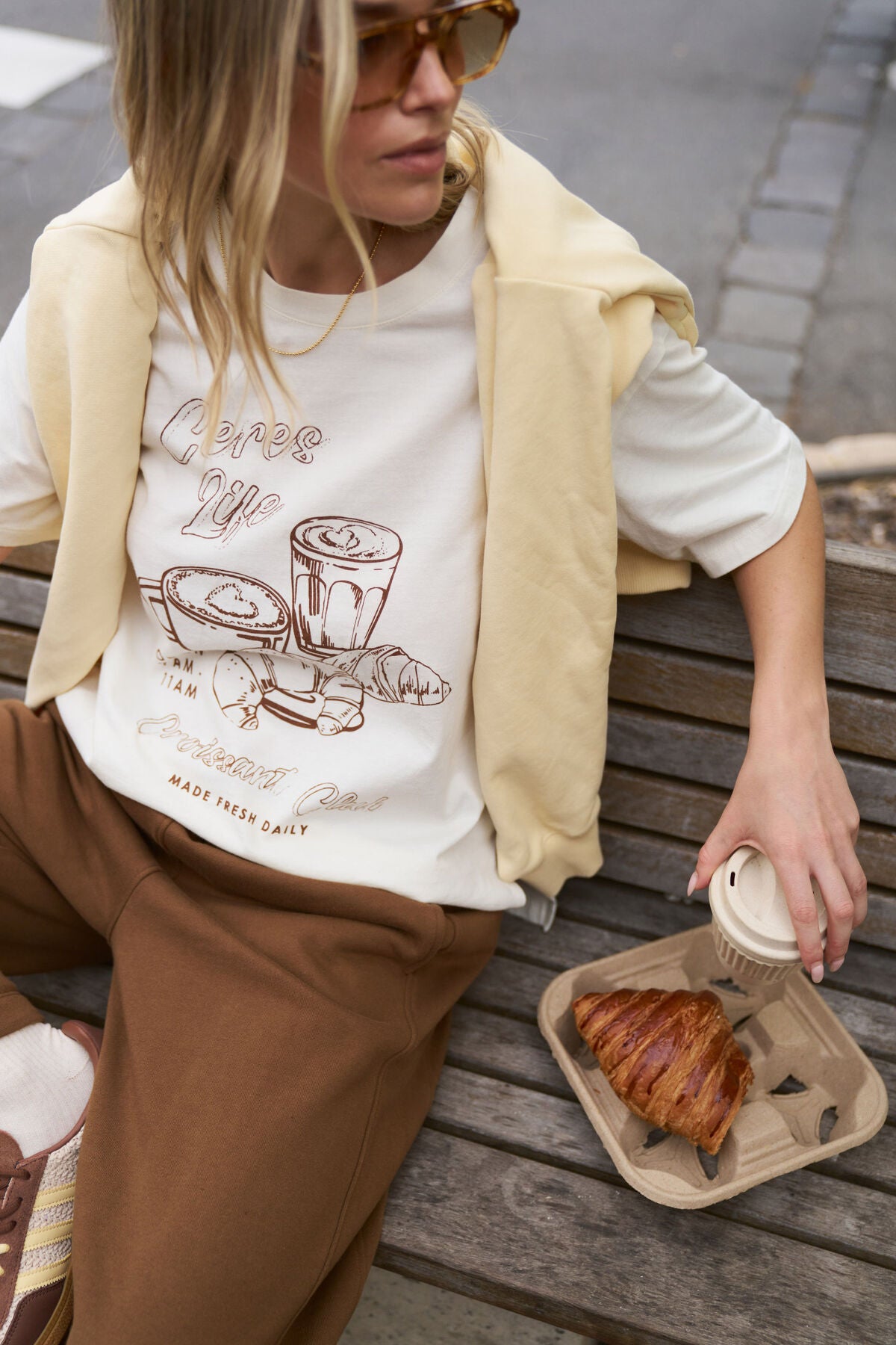Stevie Slouchy Split Hem Tee - Salt & Sand Clothing