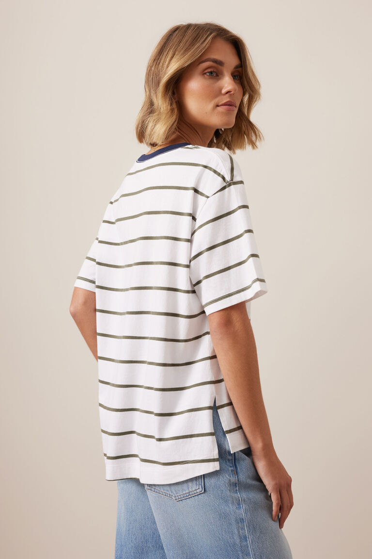 Stevie Slouchy Split Hem Tee - Salt & Sand Clothing