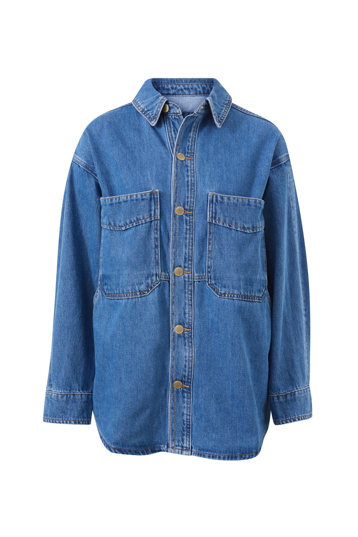 Bobbi Side Pocket Denim Shacket - Salt & Sand Clothing