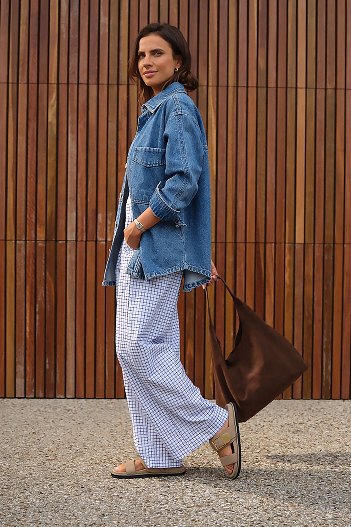 Bobbi Side Pocket Denim Shacket - Salt & Sand Clothing