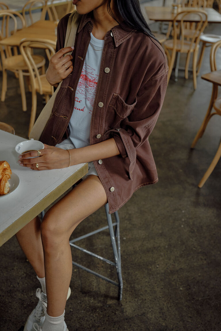 Bobbi Side Pocket Denim Shacket - Salt & Sand Clothing