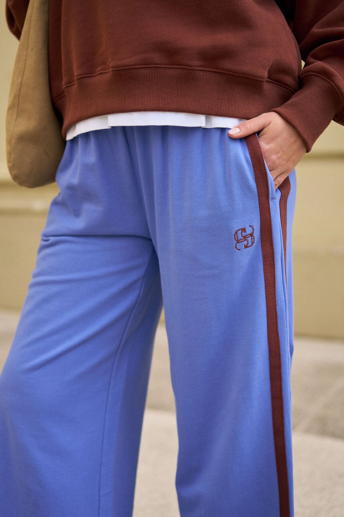 Gigi Wide Leg Terry Trackpant - Salt & Sand Clothing