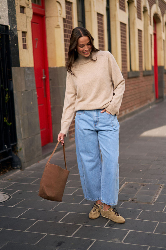 Demi Darted Barrel Jean - Salt & Sand Clothing