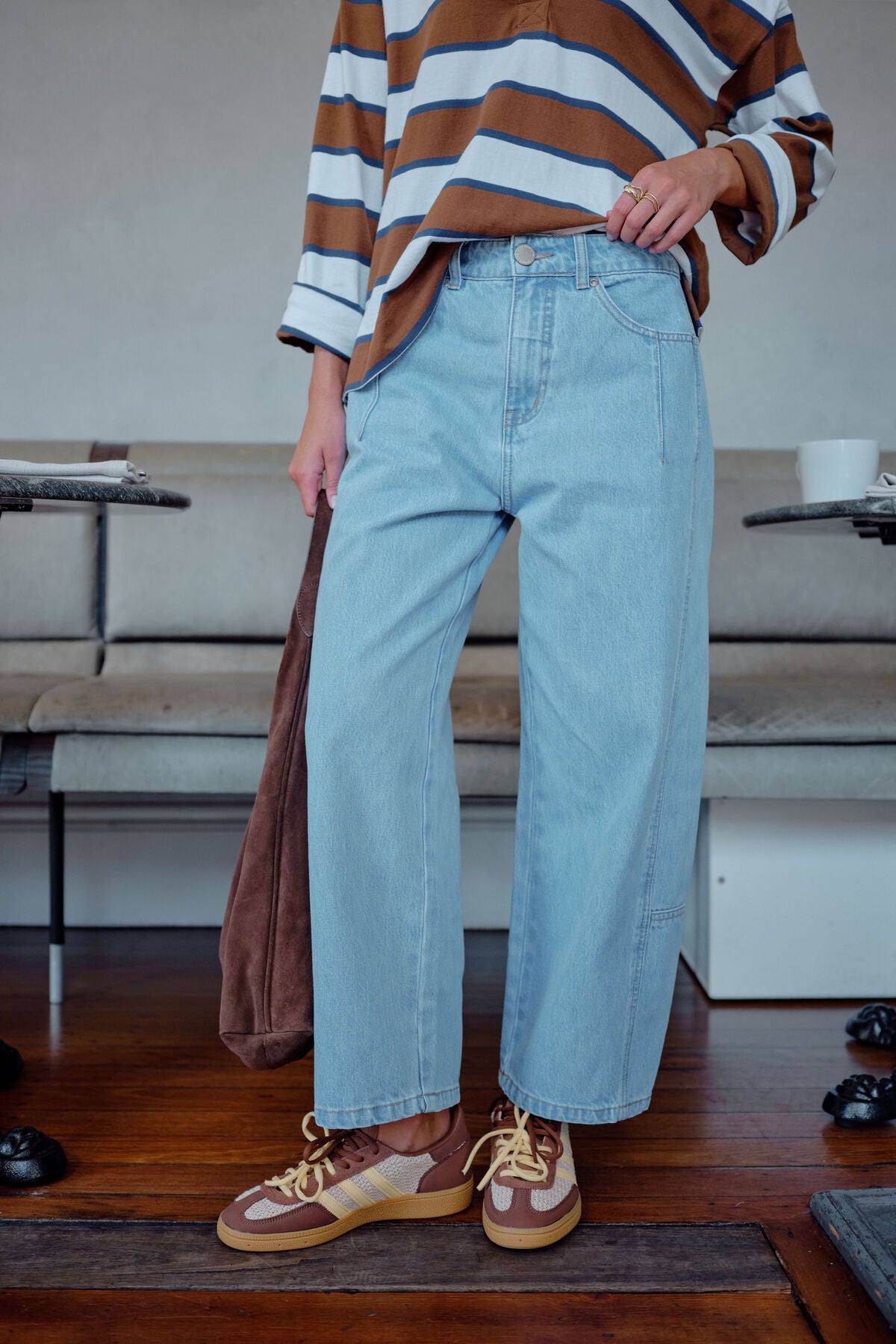 Demi Darted Barrel Jean - Salt & Sand Clothing