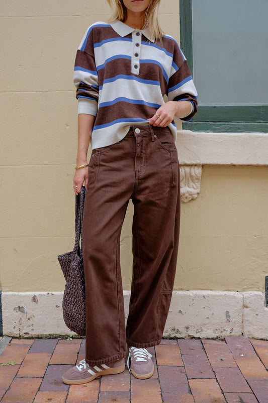 Demi Darted Barrel Jean - Salt & Sand Clothing