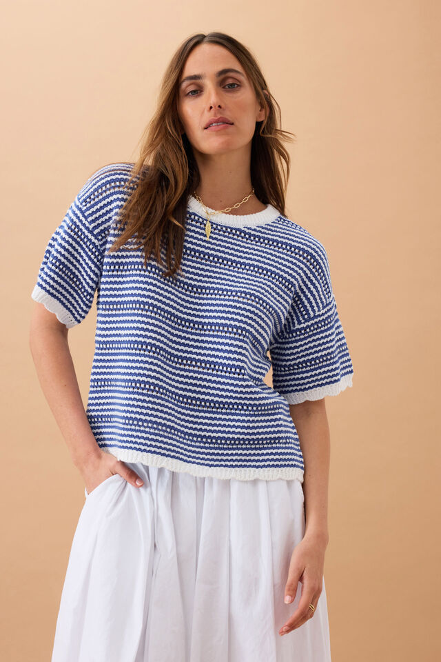 Nina Boxy Knit Tee