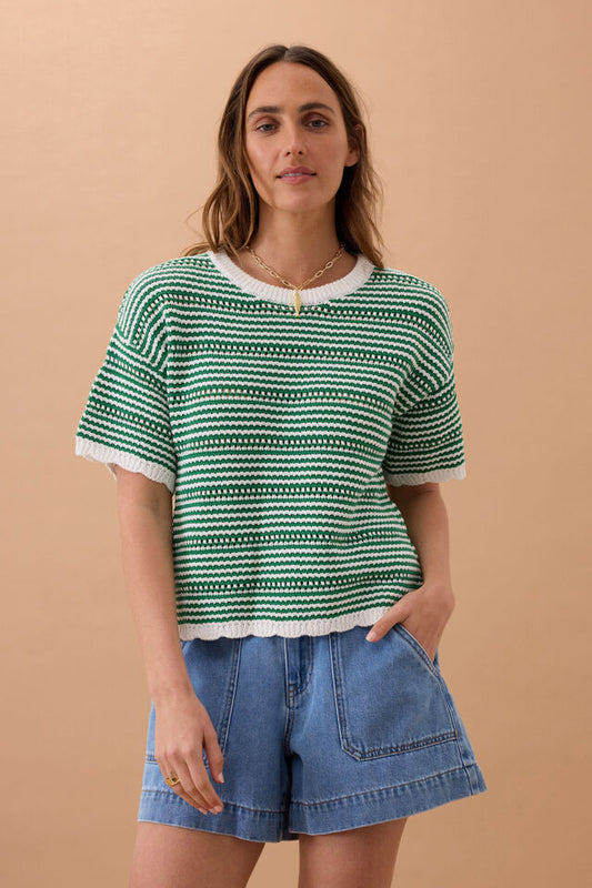Nina Boxy Knit Tee