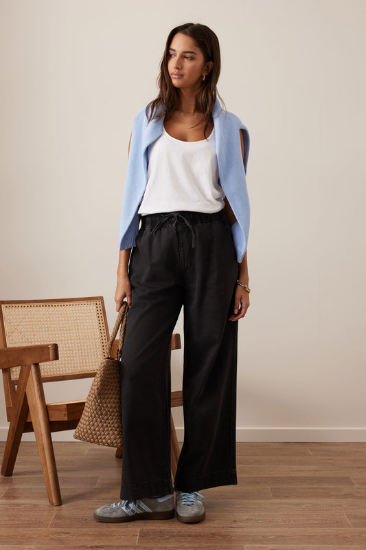 Andie Wide Leg Drawstring Pant - Salt & Sand Clothing