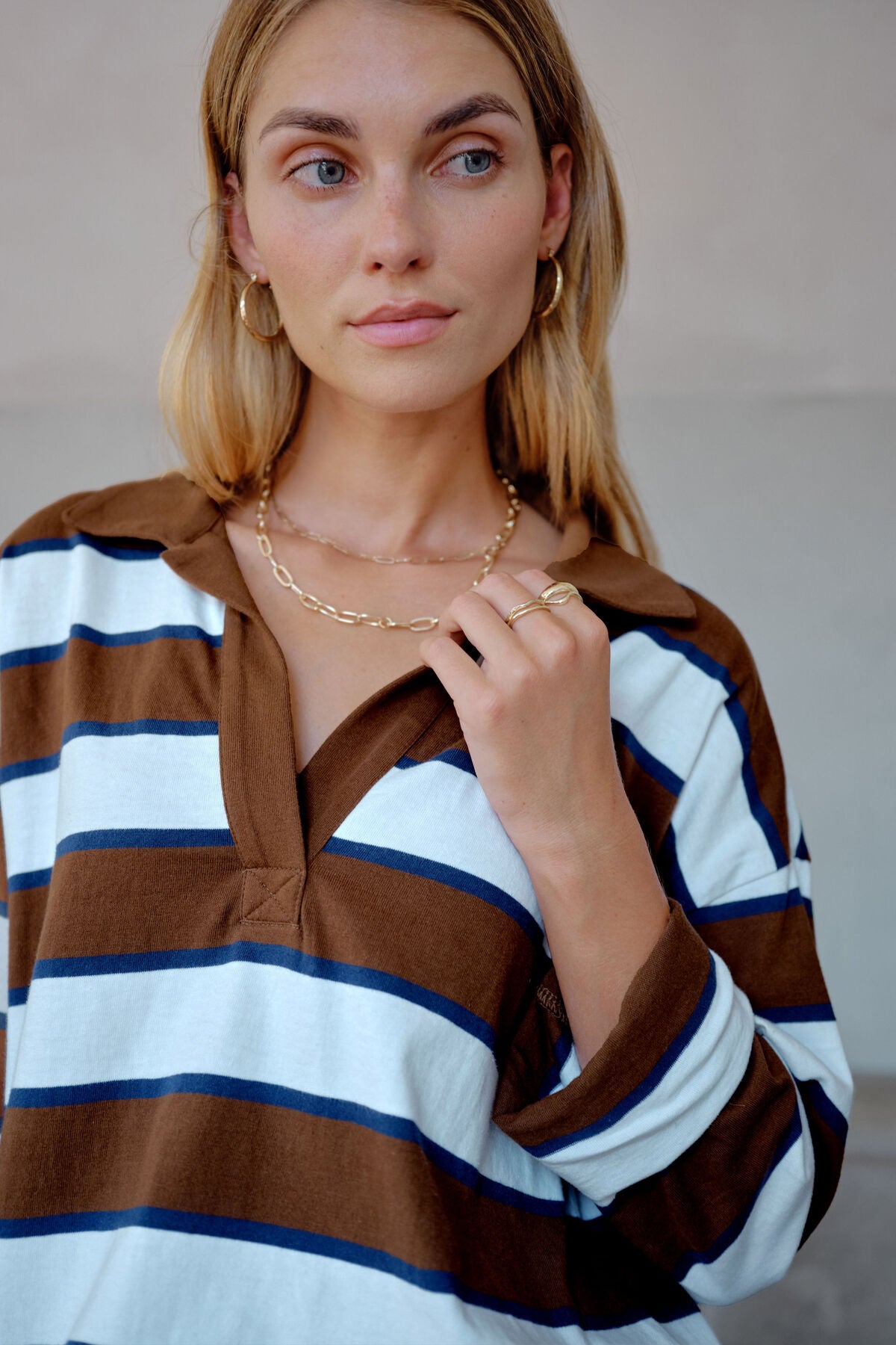 Shelby Slouchy Rugby Top - Salt & Sand Clothing