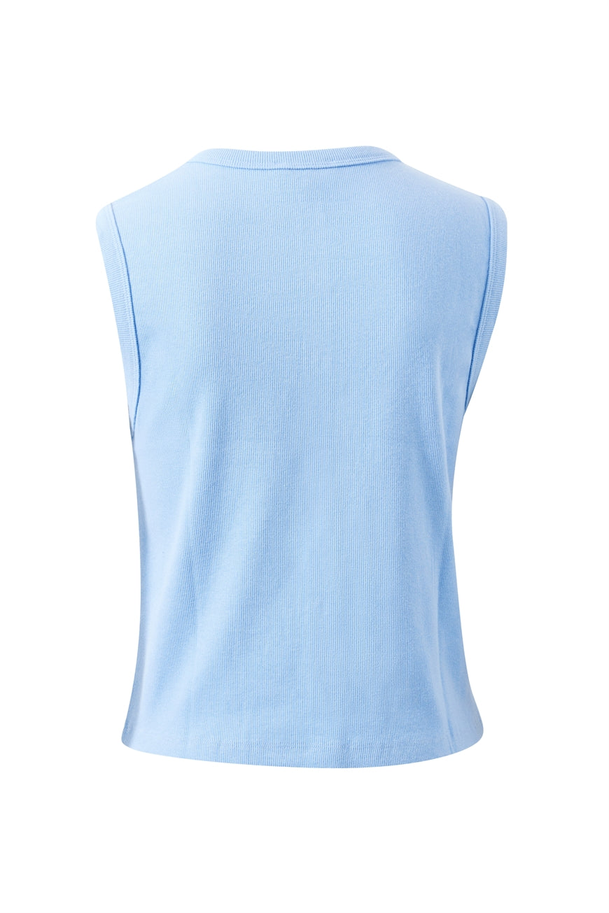 Lyla Button Through Rib Tank