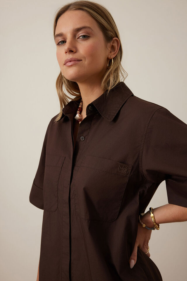 Sara Mini Shirt Dress - Salt & Sand Clothing