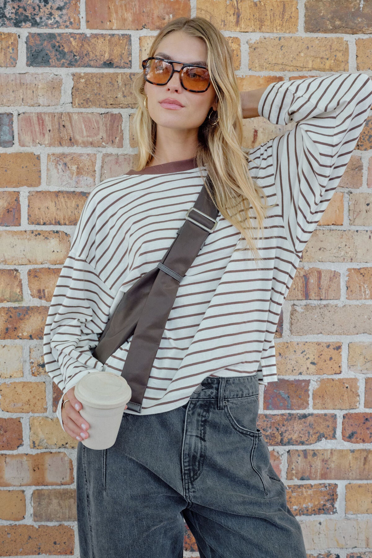 Beau Long Sleeve Slouchy Tee - Salt & Sand Clothing