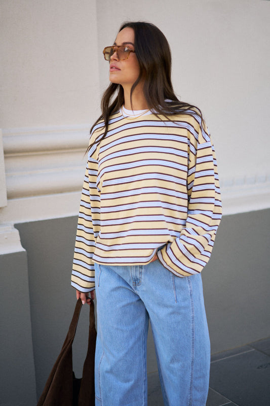 Beau Long Sleeve Slouchy Tee - Salt & Sand Clothing