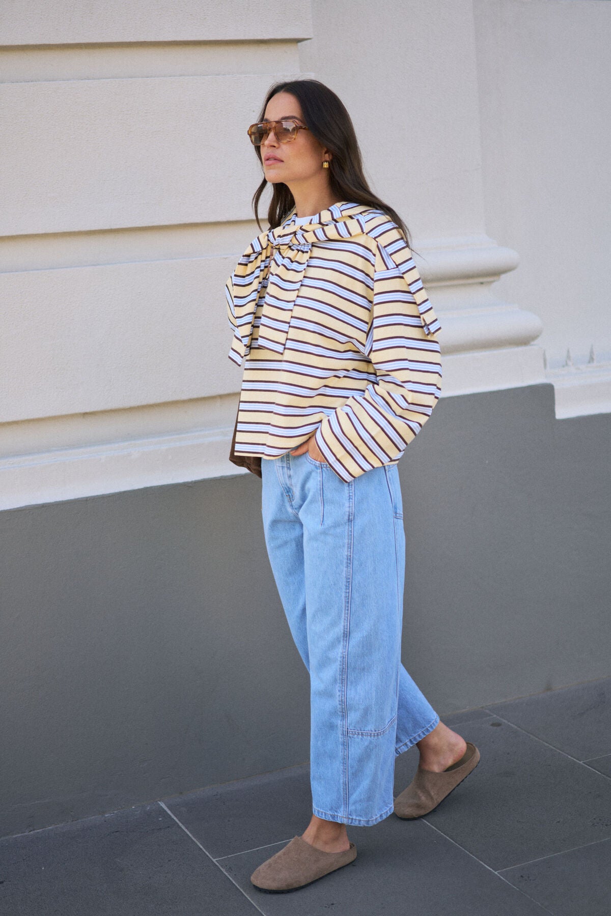Beau Long Sleeve Slouchy Tee - Salt & Sand Clothing