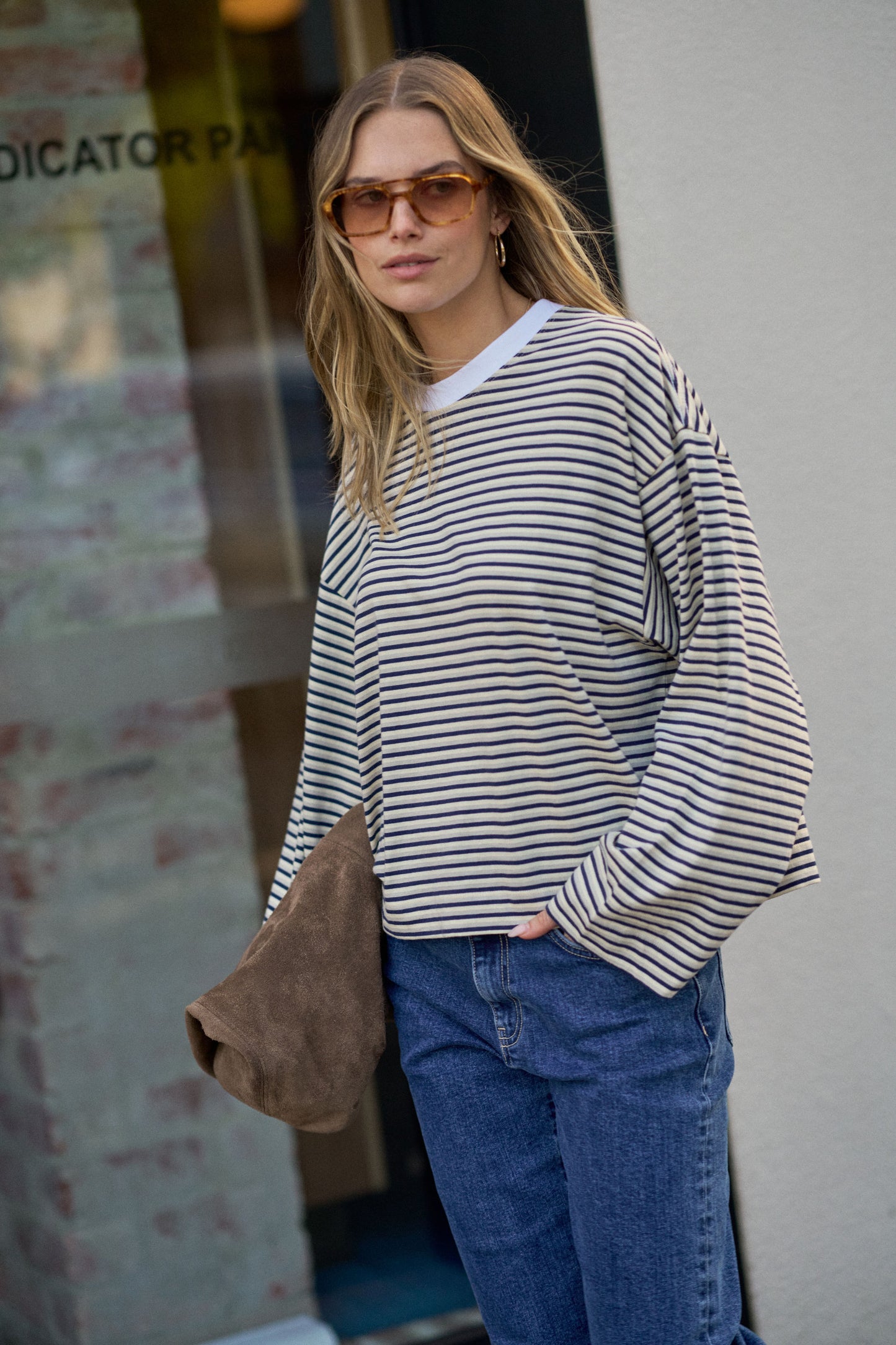 Beau Long Sleeve Slouchy Tee - Salt & Sand Clothing