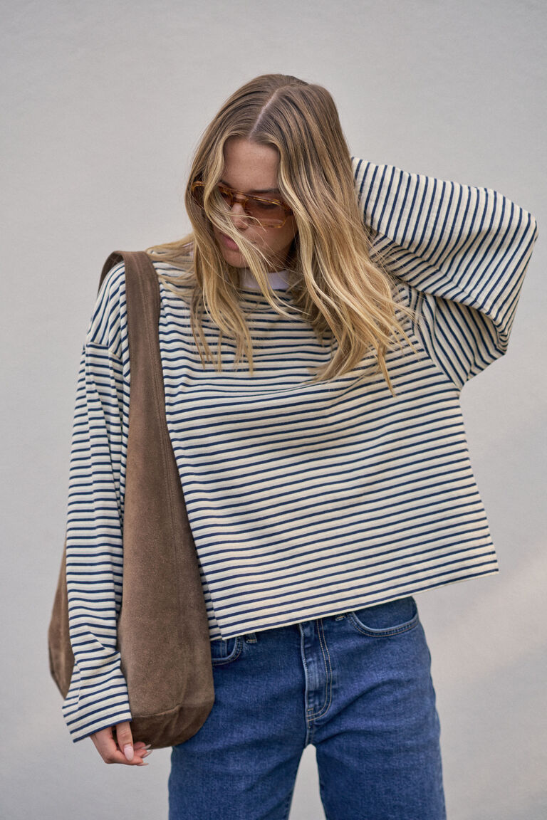 Beau Long Sleeve Slouchy Tee - Salt & Sand Clothing