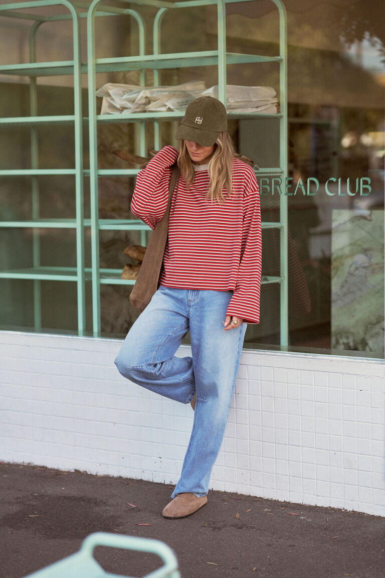Beau Long Sleeve Slouchy Tee - Salt & Sand Clothing