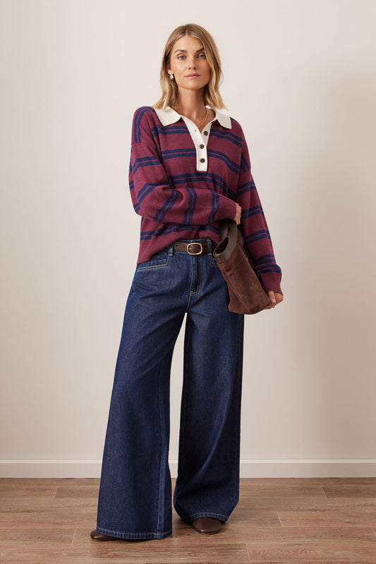 Jessa Rugby Knit - Salt & Sand Clothing