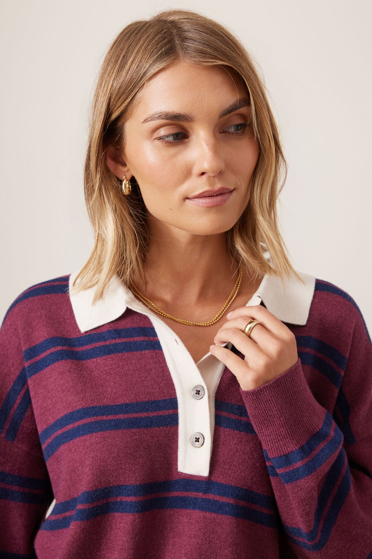 Jessa Rugby Knit - Salt & Sand Clothing