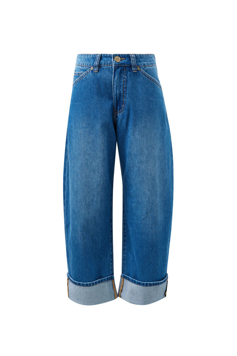 Frannie Cuffed Barrel Jean - Salt & Sand Clothing