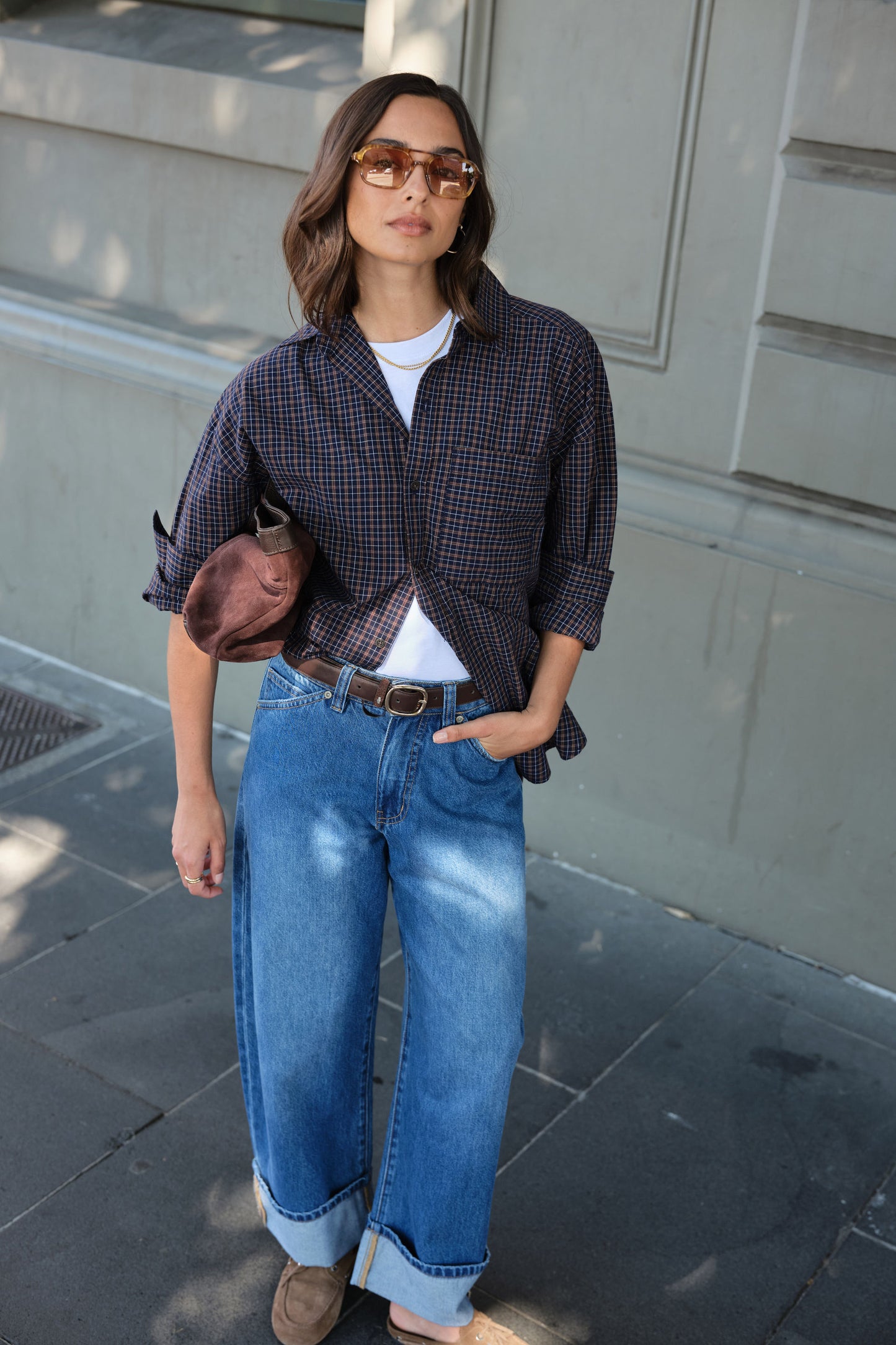 Frannie Cuffed Barrel Jean - Salt & Sand Clothing