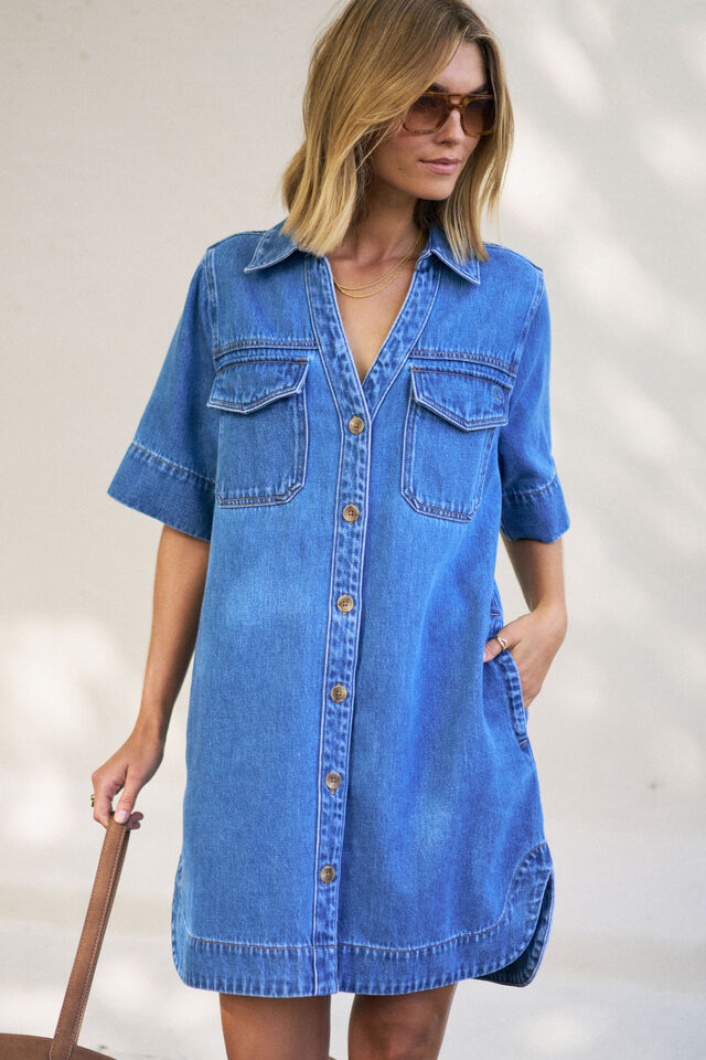 Bonnie Relaxed Shirt Dress