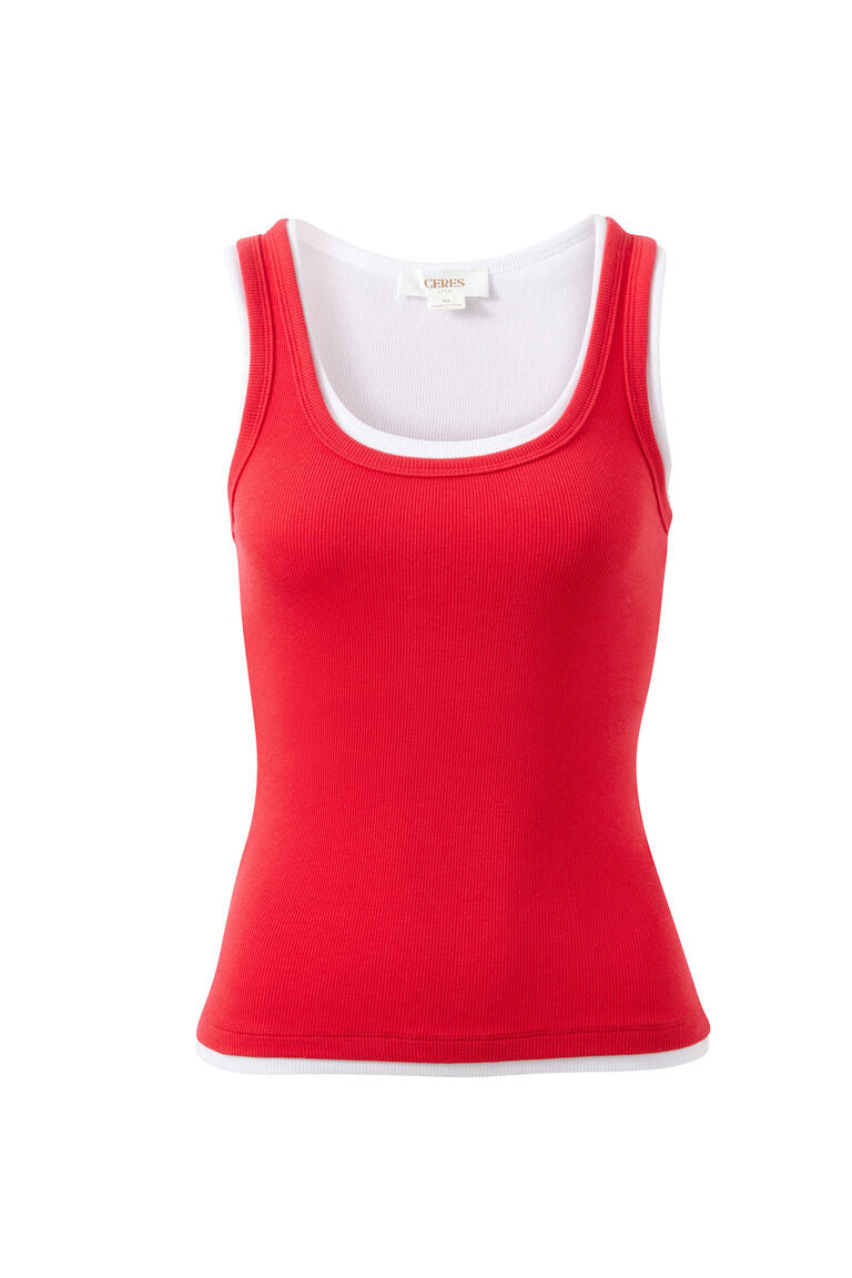 Skylar Layered Rib Tank