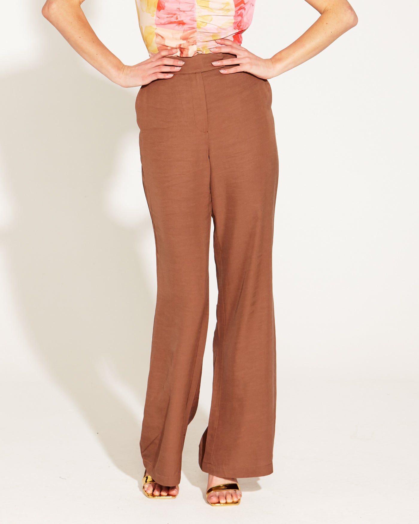 One and Only High Waisted Flared Pant