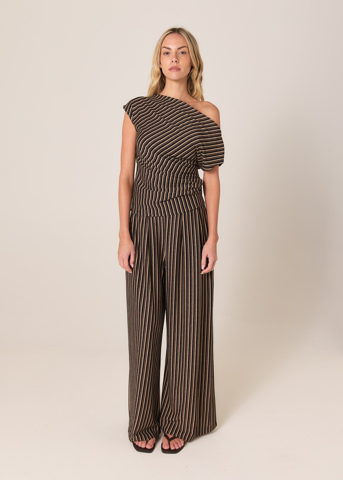 Everlyn Metallic Jersey Pant - Salt & Sand Clothing