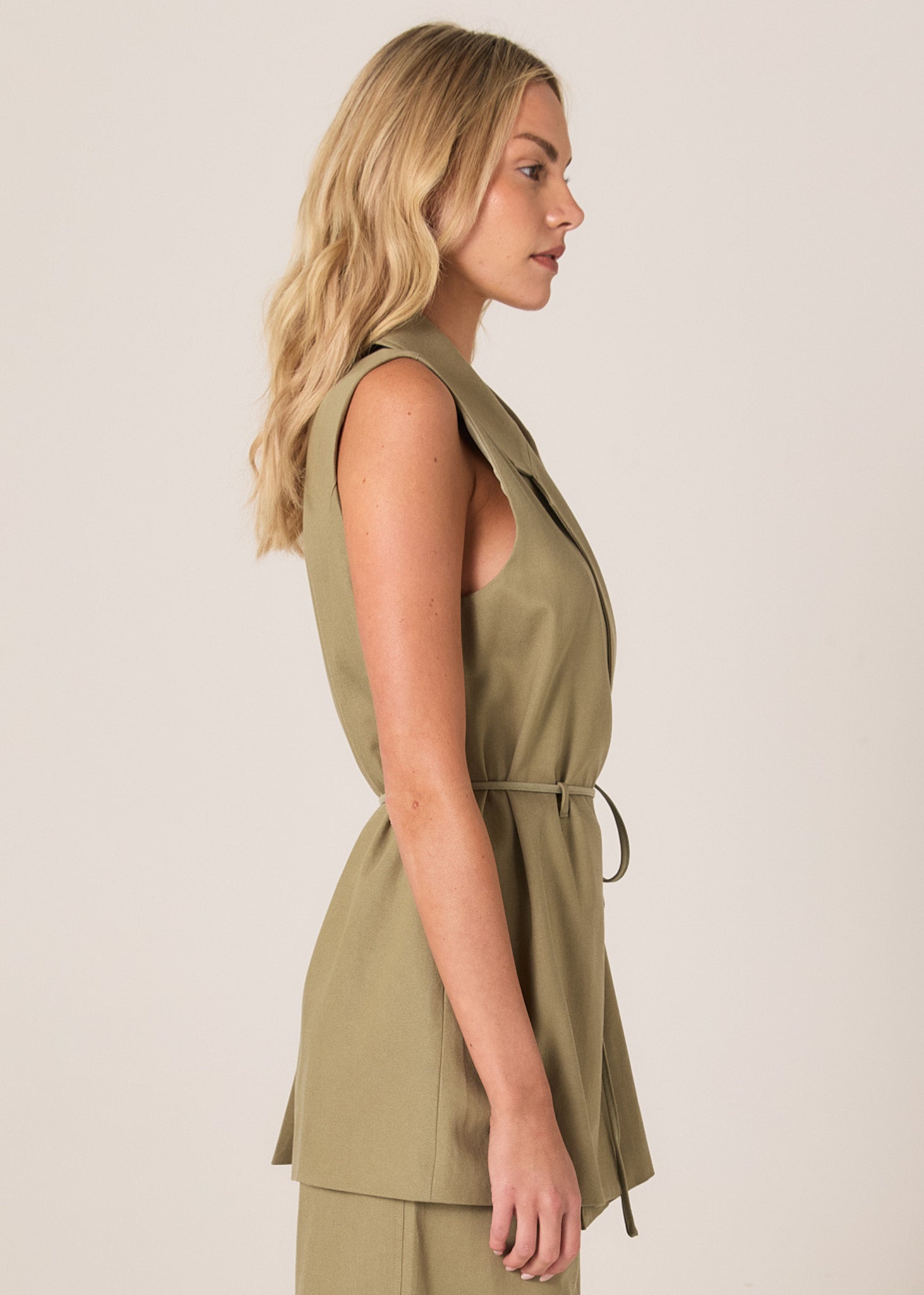 Zephyr Wrap Vest With Belt - Salt & Sand Clothing