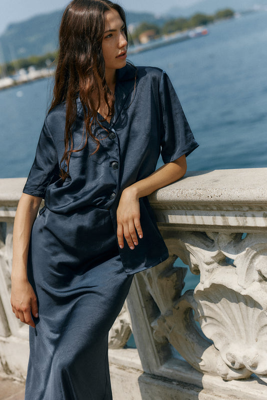 Jasper Satin Shirt - Salt & Sand Clothing