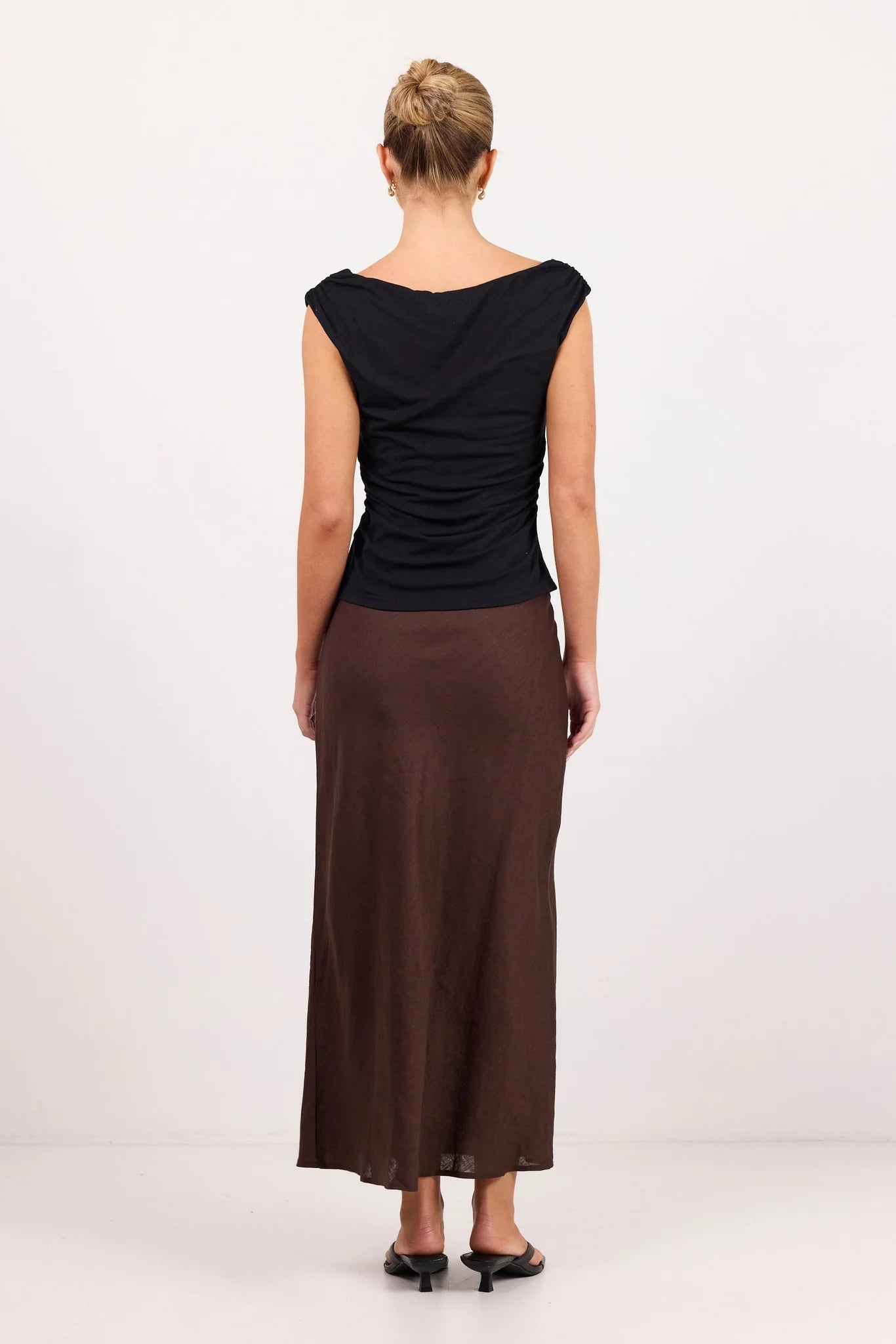 Bliss Linen Bias Midi Skirt - Salt & Sand Clothing