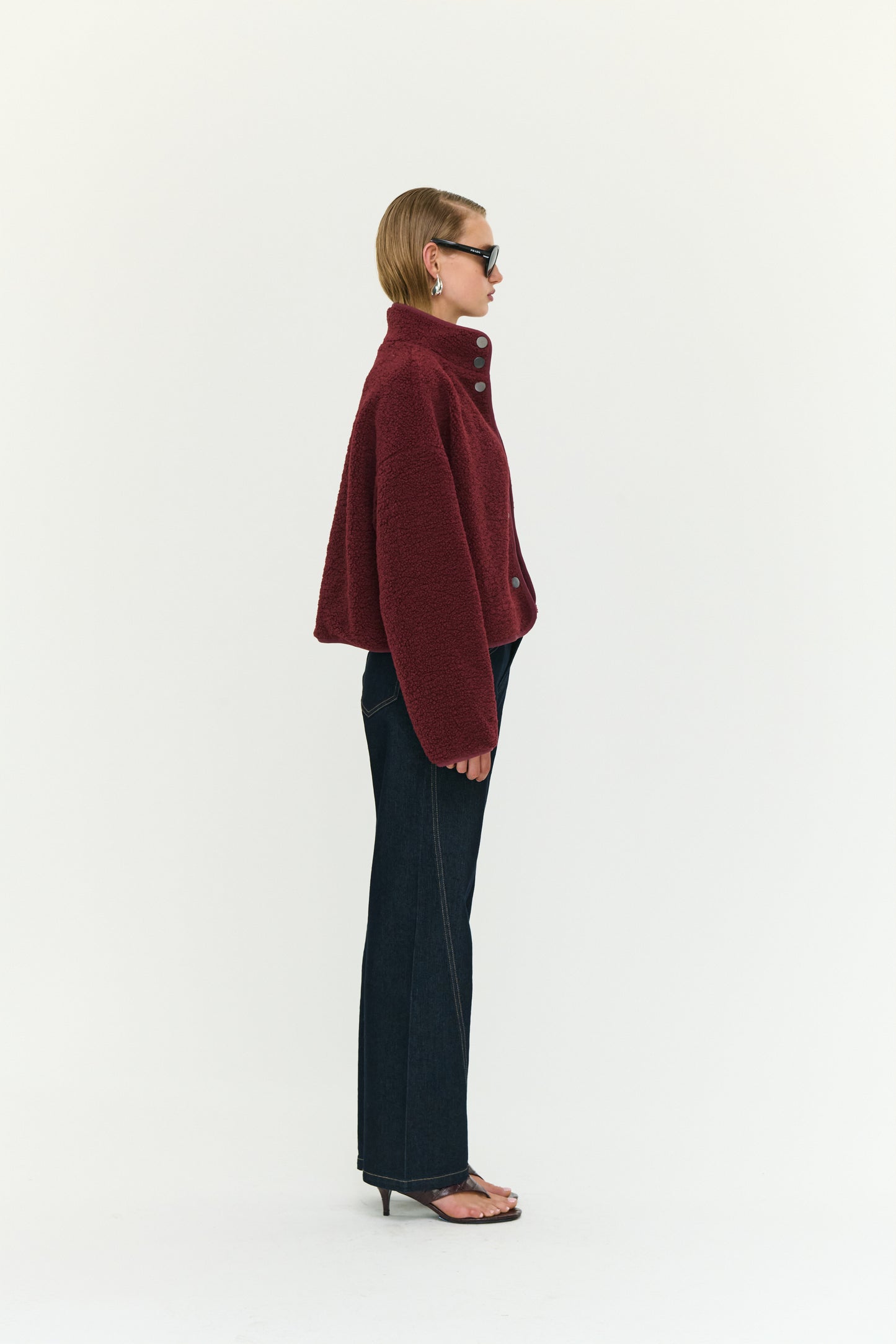 Katya Crop Sherpa Jacket - Salt & Sand Clothing