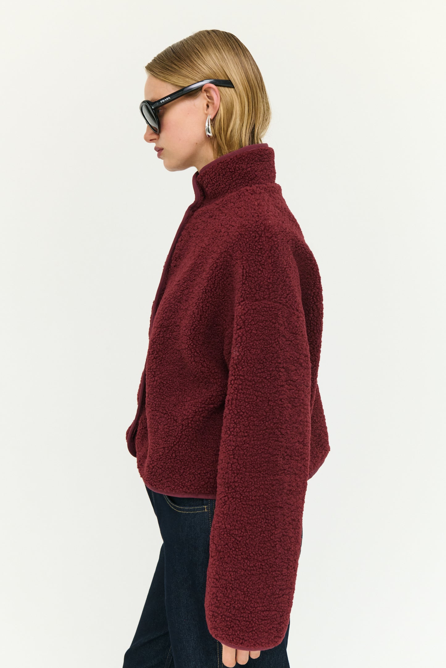 Katya Crop Sherpa Jacket - Salt & Sand Clothing
