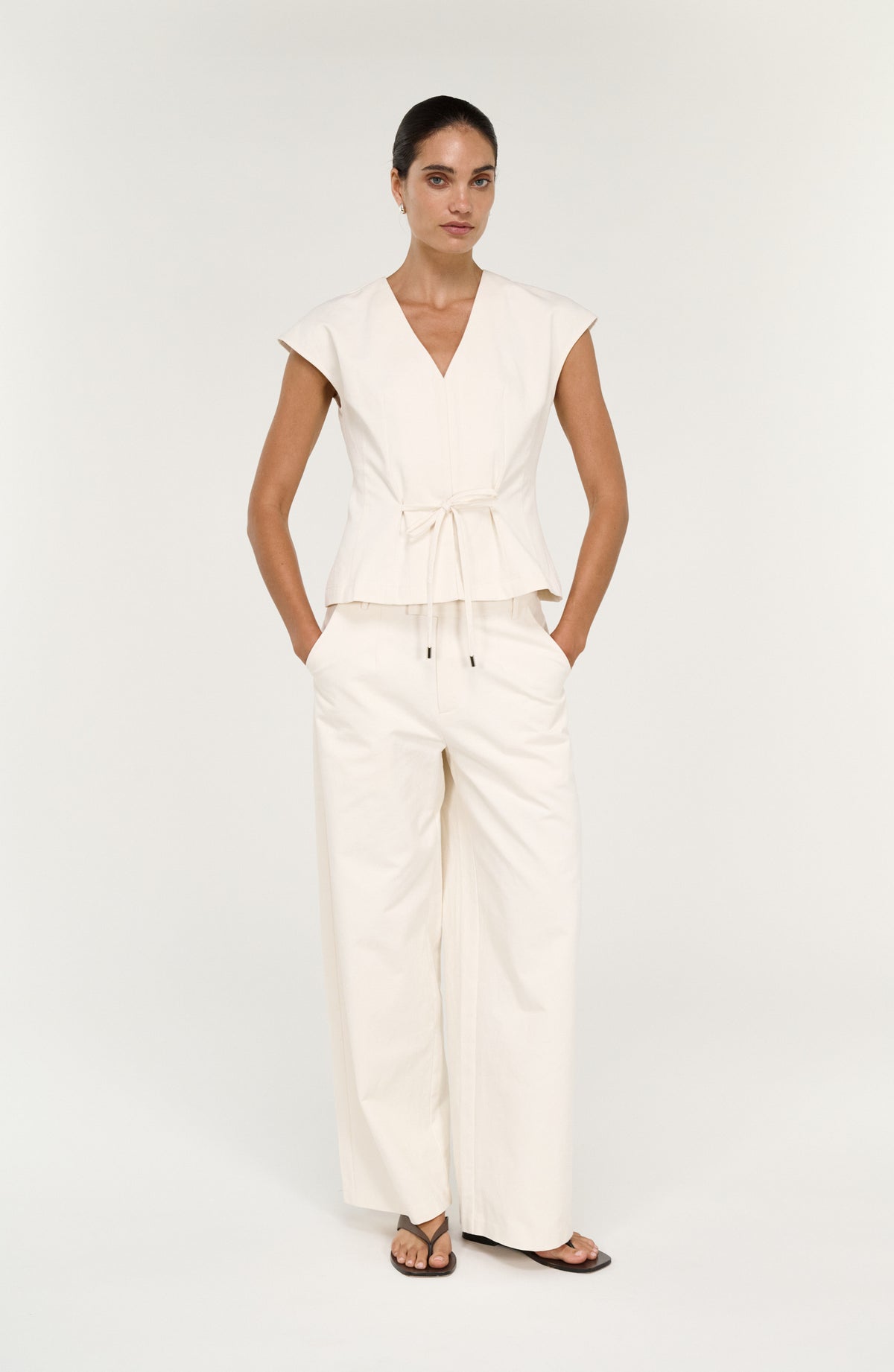 Roselle Tie Front Top - Salt & Sand Clothing