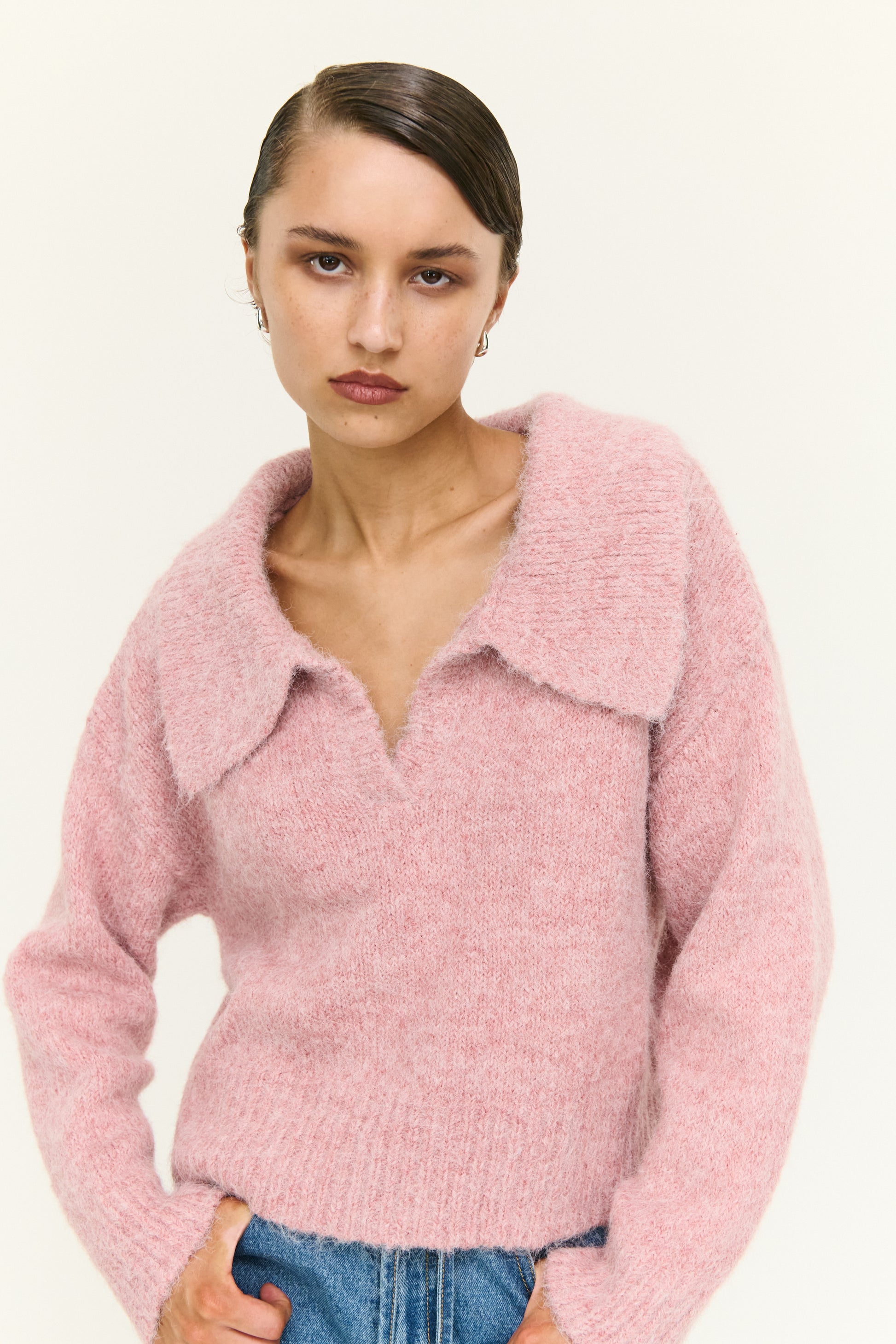 Cleo Polo Jumper - Salt & Sand Clothing